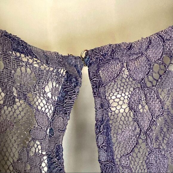 City Studios Juniors' Lace & Scuba Fit & Flare Party Dress Periwinkle - Picture 13 of 16